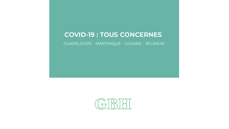 affiche "tous concernés" pour la sensibilisation au Covid dans les drom-tom