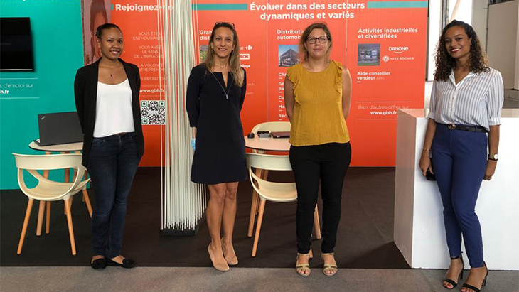 GBH employees at the Réunion job fair