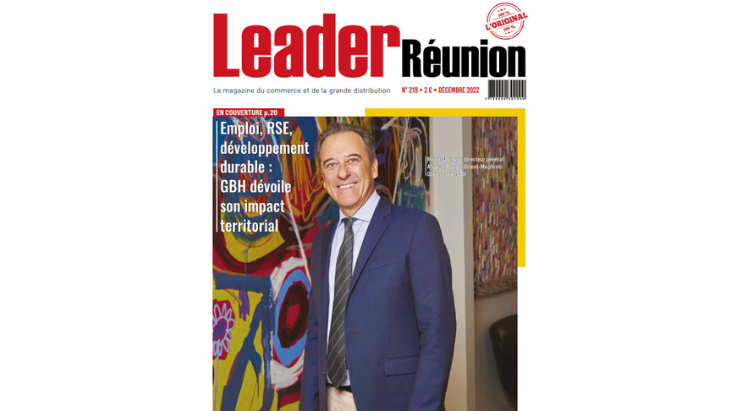 Première page du Magazine Leader Réunion : GBH dévoile son impact territorial durable